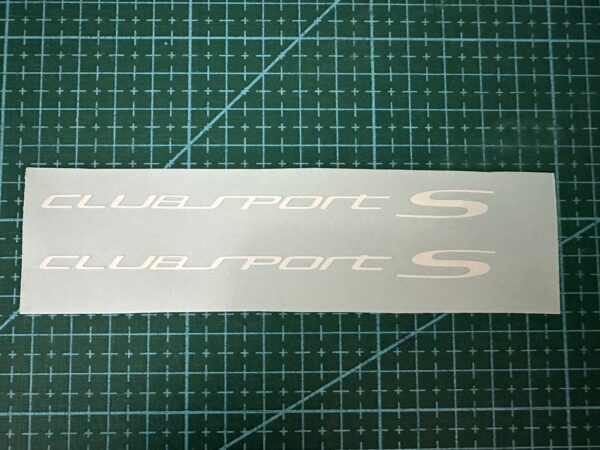 Sticker "CLUBSPORT S" 12CM (Lot de 2)